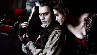 Johnny Depp kills ’em and Helena Bonham Carter grills ’em in <i>Sweeney Todd</i>